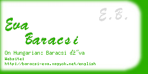 eva baracsi business card